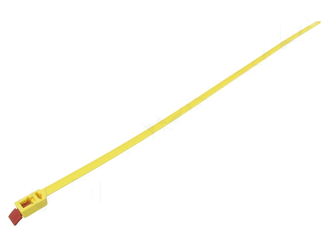 Kabelbinder; losmaakbaar; L: 752mm; W: 13mm; polyamide; 888N; geel Kabelbinder; losmaakbaar; L: 752mm; W: 13mm; polyamide; 888N; geel